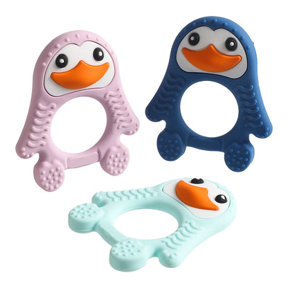 Silicone Penguin Baby Teether Toy for Infant 3