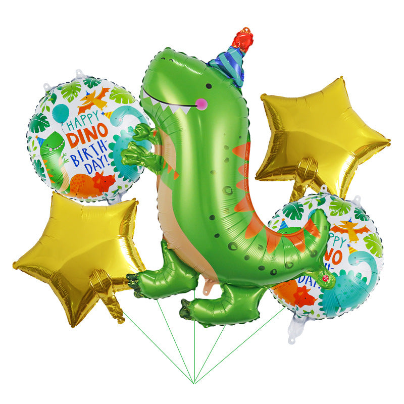 Dinosaur Foil Balloon Set Birthday Party Decoration 1Set 4