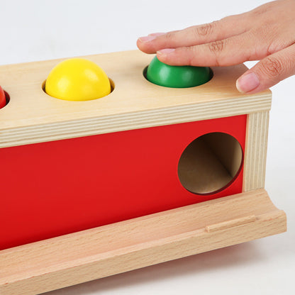 Wooden Montessori Toys Visual Tracking Sliding Ball for Kids 3