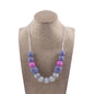 Silicone Bead Necklace Octagonal Beads and Round Beads 9