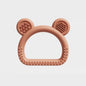 Bear Head Silicone Teething Toy Handheld for Baby 80x72x14mm 5