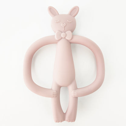 Silicone Baby Teether Rabbit Shape 2Pcs Set for Infant 7