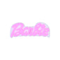 20pcs Silicone Focal Beads Letter Script with Star Dot Detail