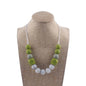 Silicone Bead Necklace Octagonal Beads and Round Beads 14