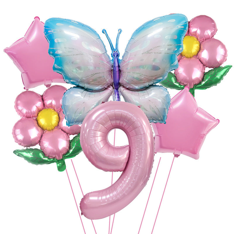 Butterfly Foil Balloon Set Birthday Party Decoration 40 Inch 20