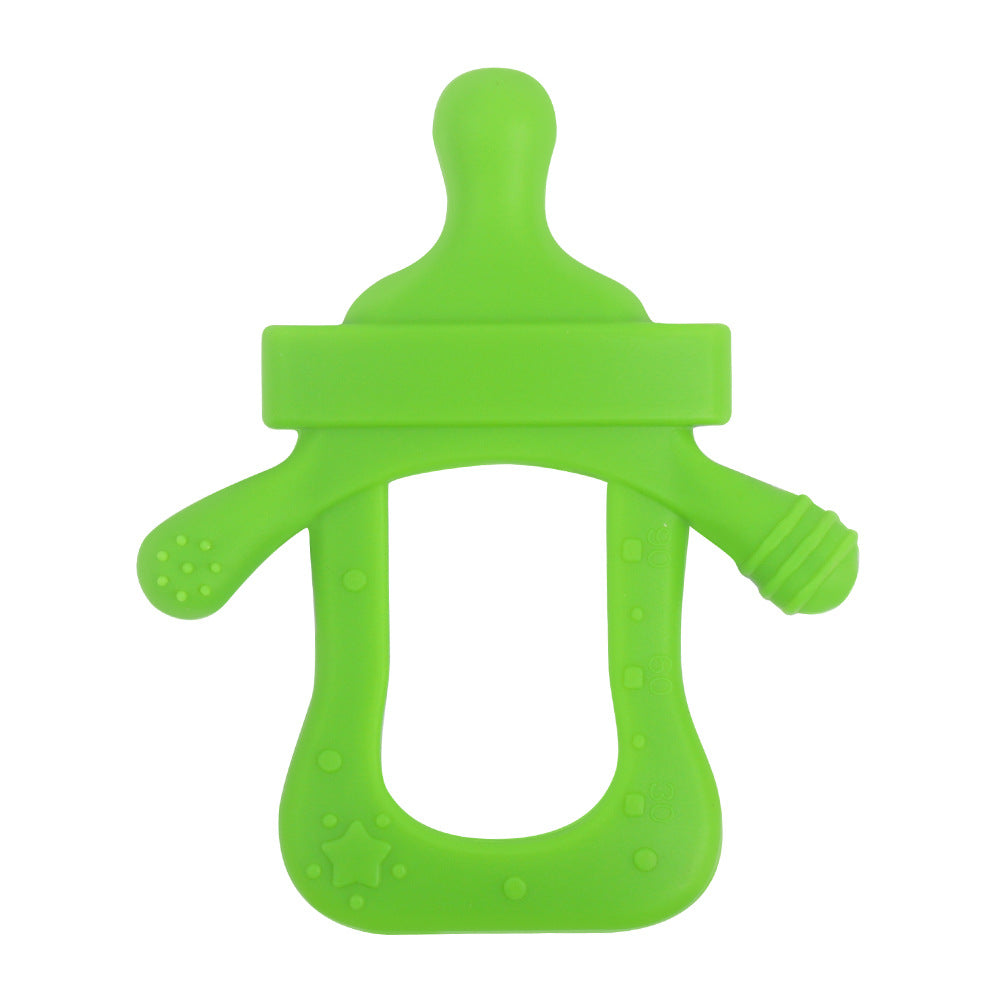 Silicone Baby Teething Toy Bottle Shape for Infant 12