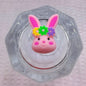 20Pcs Silicone 3D Focal Beads Easter Bunny Egg Holding Flower Crown 9