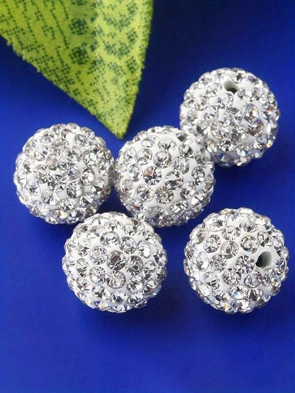 20pcs 16mm Clay Rhinestone Beads Mix Colors DIY Jewelry Making 17