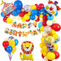 Circus Theme Foil Balloon Set Children Birthday Party Decoration 3