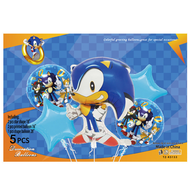 Cartoon Character Foil Balloon Set Kids Party Decoration 2 Sets 63