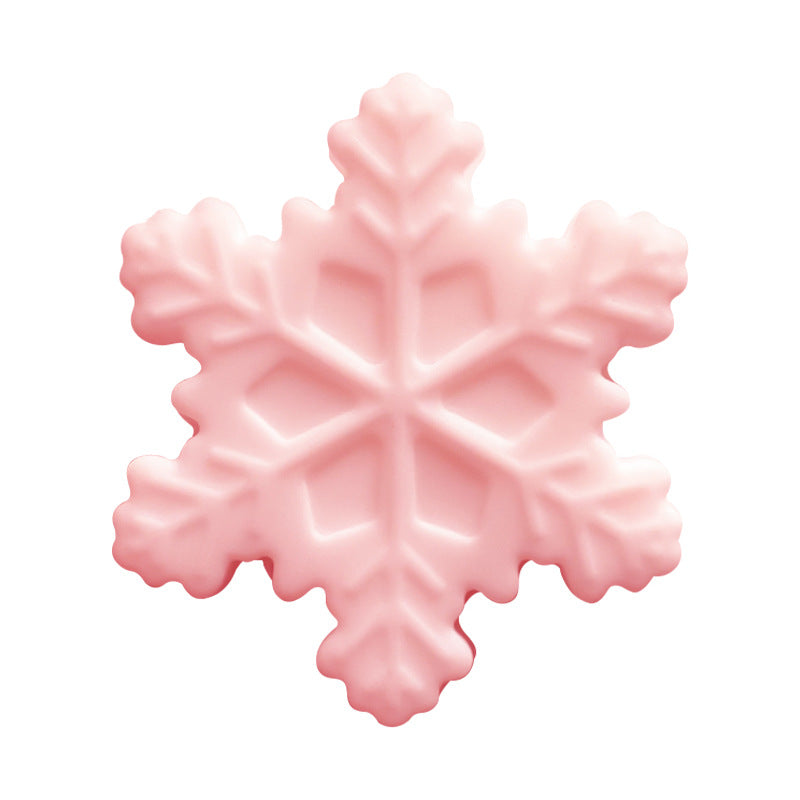 20pcs Silicone Focal Beads Snowflake Front Facing Detailed Design 7