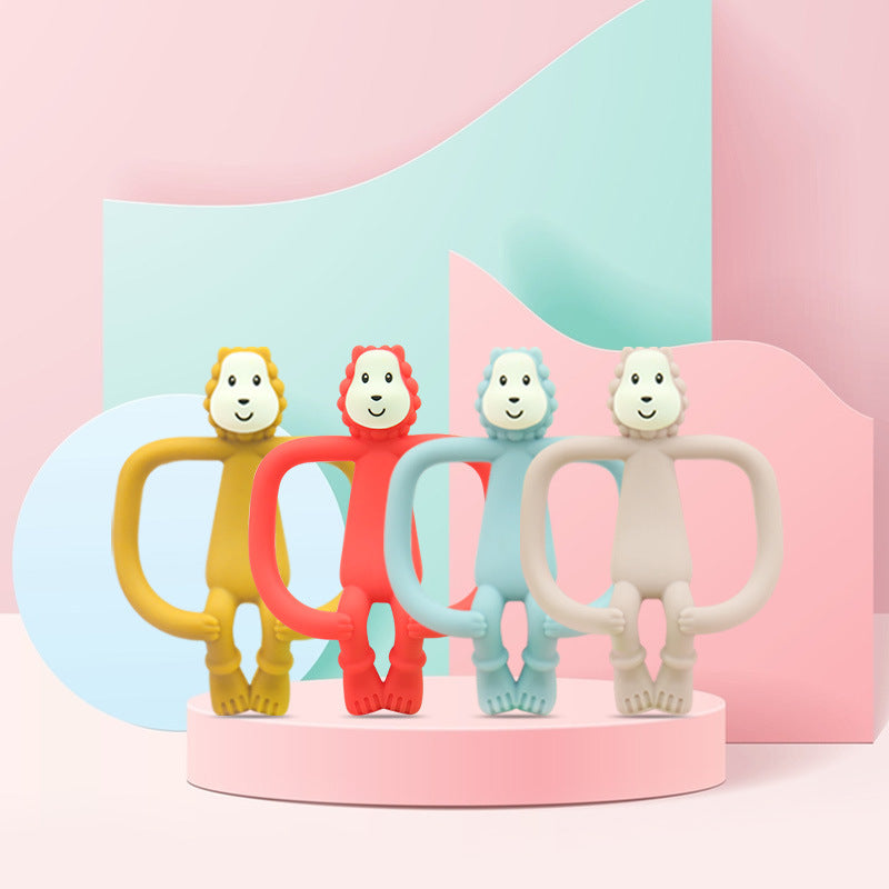Silicone Lion Shaped Baby Teething Toy 5 Pack 2
