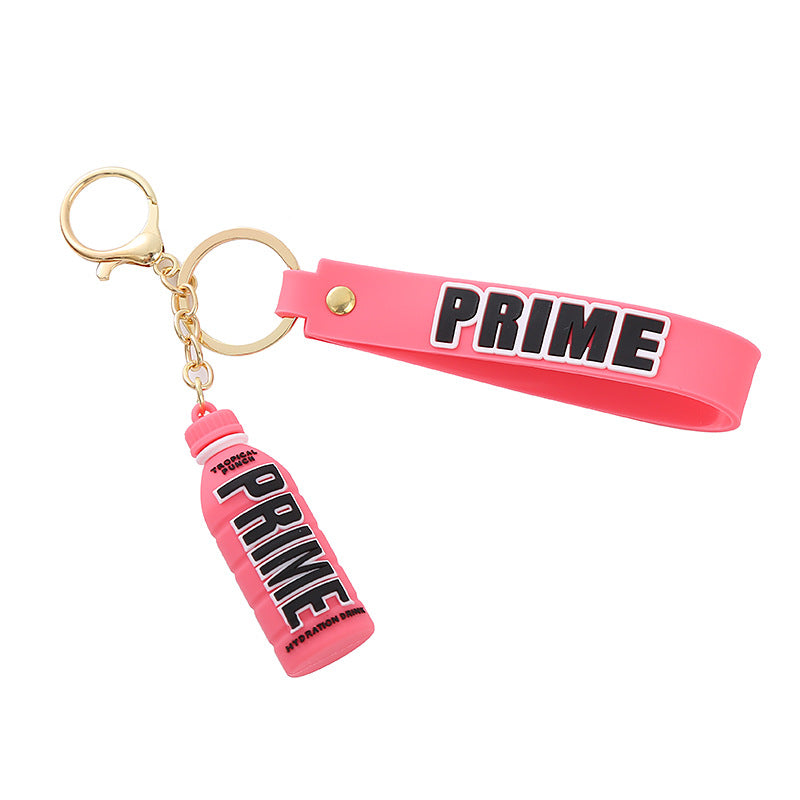 Creative Prime Drink Bottle PVC Keychain Soft Rubber Charm 5