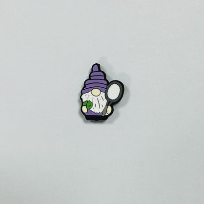 20Pcs Silicone Focal Beads Cartoon Dwarf Front Facing 9