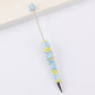 Printed Pattern Beadable Ballpoint Pens DIY Craft Supplies 19
