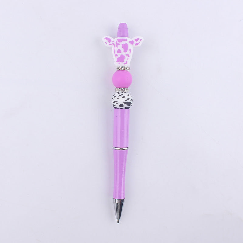 Cowhead Silicone Beaded Pens Colorful Handmade Office School Supplies 8