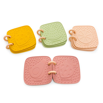 Silicone Teething Toy Animal and Fruit Book for Baby 3