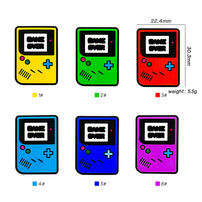 20Pcs Silicone Focal Beads Simulation Controller Nostalgic Handheld Game Console Front Facing 3