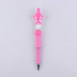 Pink Heart Silicone Beaded Pens Handmade Novelty Office School Gift 13