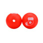 20pcs 15mm Christmas Silicone Beads Printed Design 9