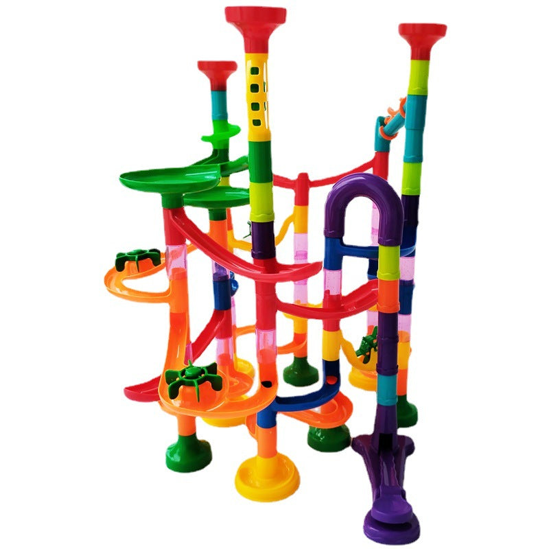Plastic Marble Run Assembled Three-Dimensional Track Toy 24.5cm 2
