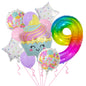 Cupcake and Number 3 Foil Balloons Birthday Party Decoration Set 21
