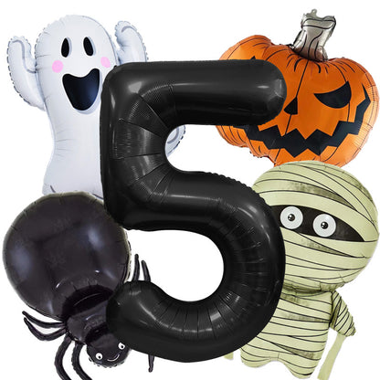 Ghost Pumpkin Spider Foil Balloon Halloween Party Decoration Set 9