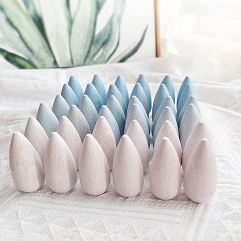 Small Beech Wood Building Blocks Educational Toy 36pcs 3