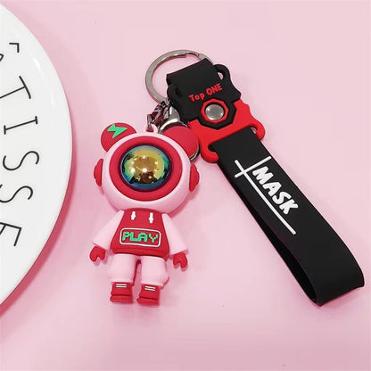 Lightning Bear Silicone Bead Keychain Play Design 9
