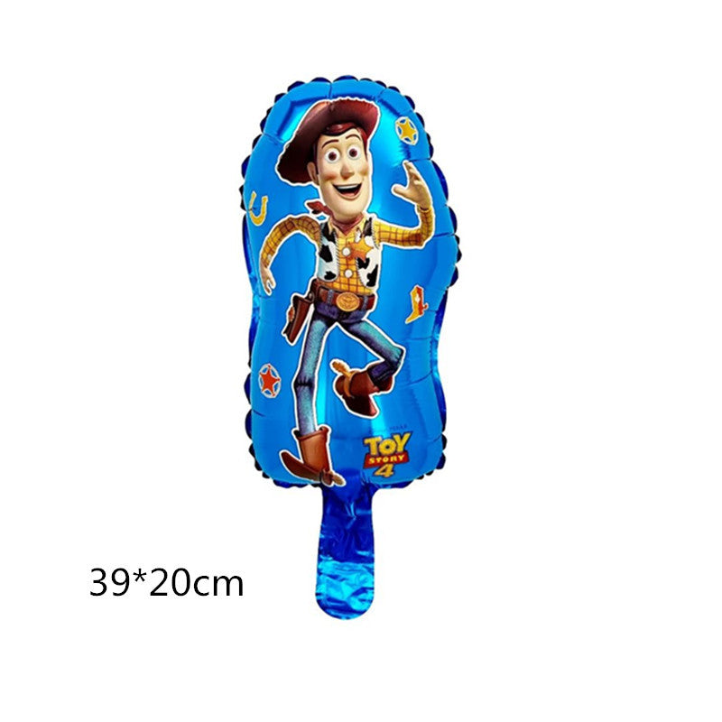 Mini Animal and Cartoon Foil Balloon Set Party Decoration 5pcs 16