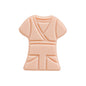 10pcs Silicone Focal Beads Cloth Shirt Shape with Belt Detail 9