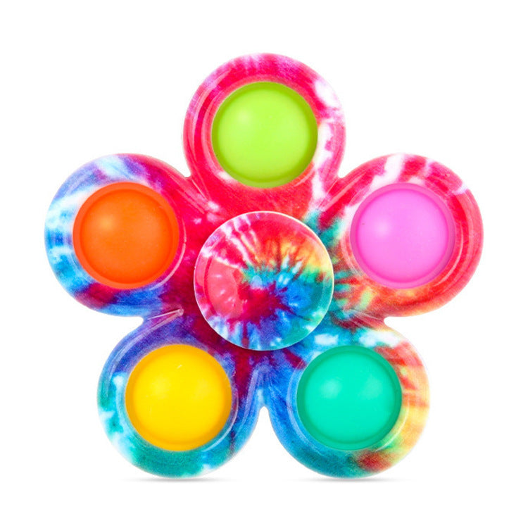 Silicone Pop It Fidget Toy Flower Shape Sensory Toy 5