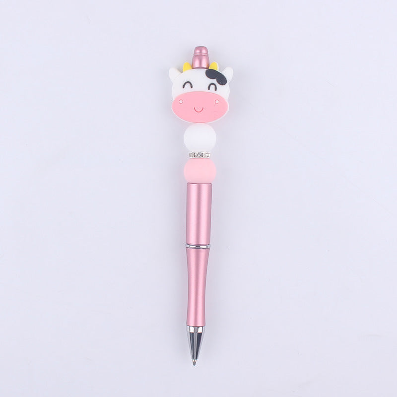 Cartoon Animal Silicone Beaded Pens Handmade Novelty Pen Gift 11