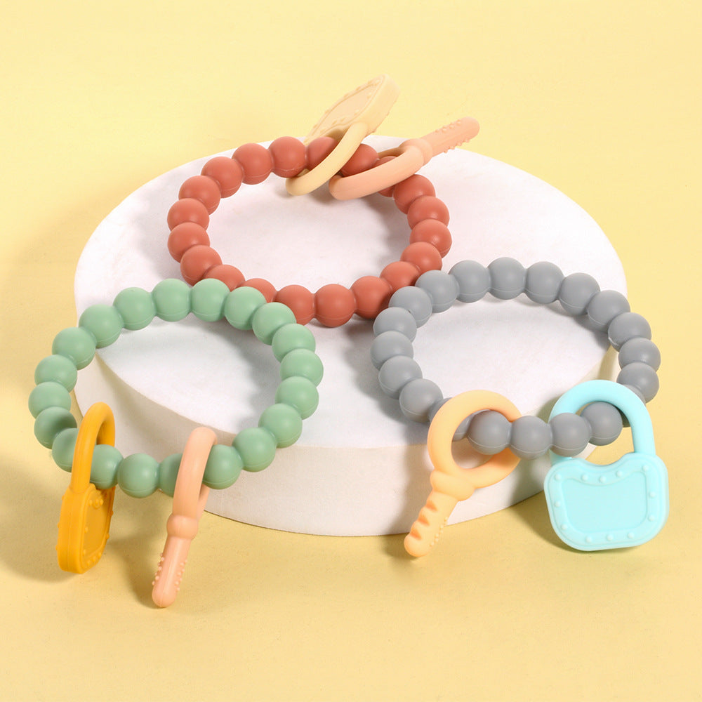 Silicone Teething Bracelet Baby Teether Toy Set of 6