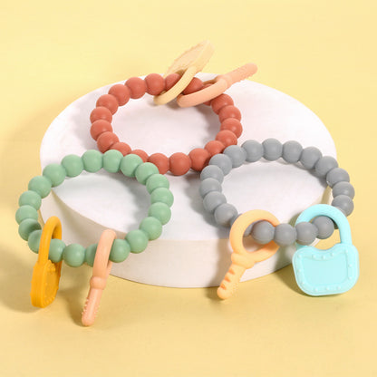Silicone Teething Bracelet Baby Teether Toy Set of 6