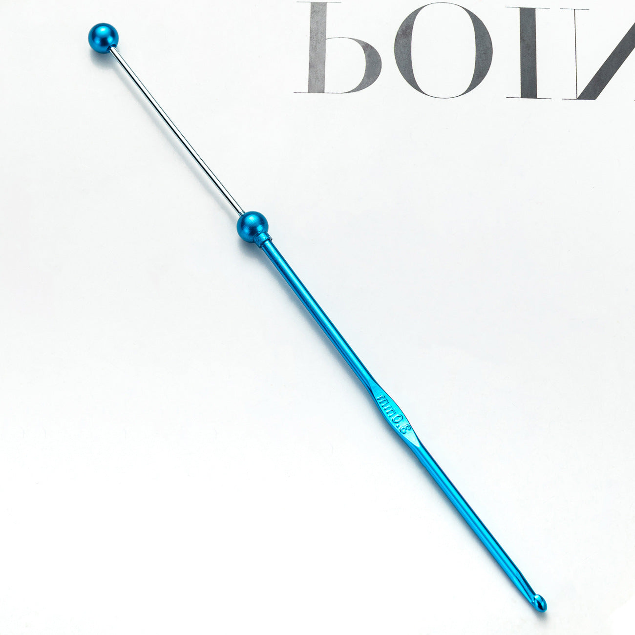 Beadable Crochet Hooks Metal DIY Craft Tool 3.0mm-6.0mm Sizes 11