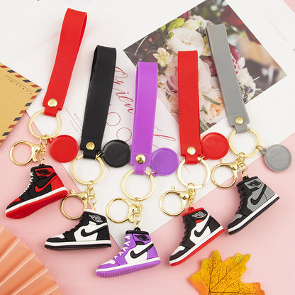Shoe Sneaker Keychain PVC Soft Rubber Basketball Charm 2