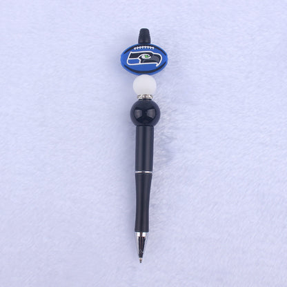 Cartoon Pattern Silicone Beaded Pens Ballpoint Pen DIY Craft Supplies 21