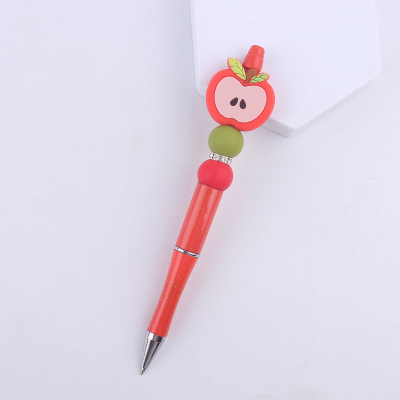 Cartoon Pattern Silicone Beaded Pens Handmade Novelty Pen Gift 15