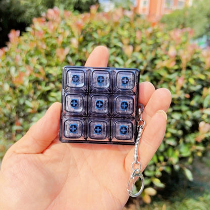 Plastic Keyboard Fidget Toy 9 Key Mechanical Design