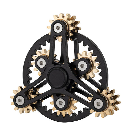 Metal Gear Fidget Spinner Linkage Rotation Hand Spinner Gyroscope