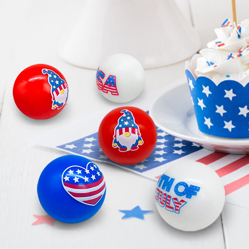 TPR Sensory Stress Ball Independence Day Theme 6cm Diameter 2