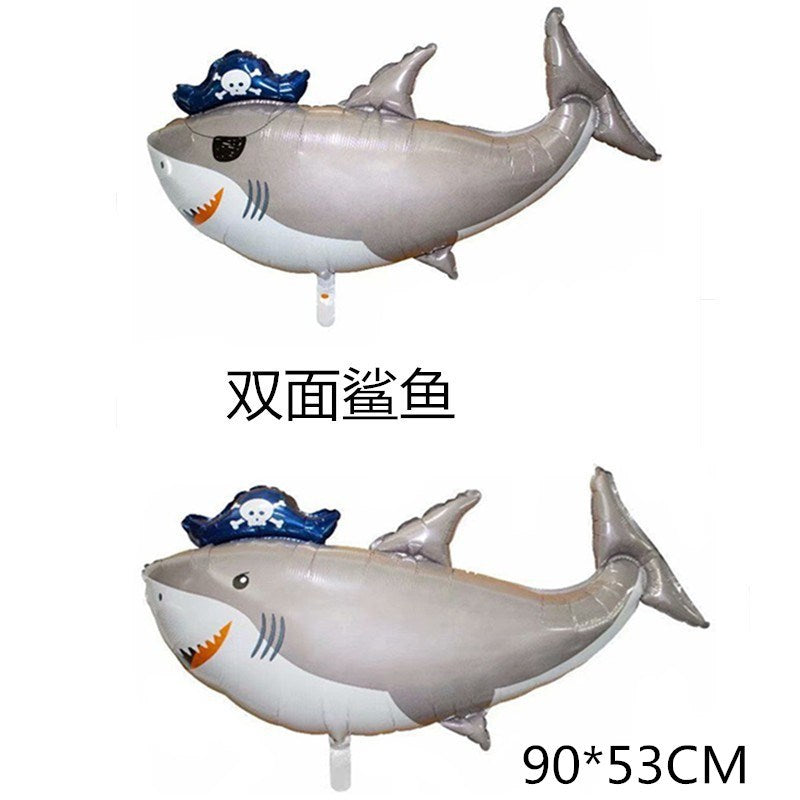 Marine Fish Foil Balloon Set Party Decoration 5pcs 15