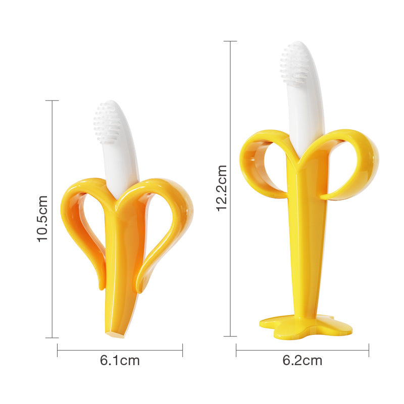 Silicone Banana Shape Teething Toy with Suction Cup for Baby 5