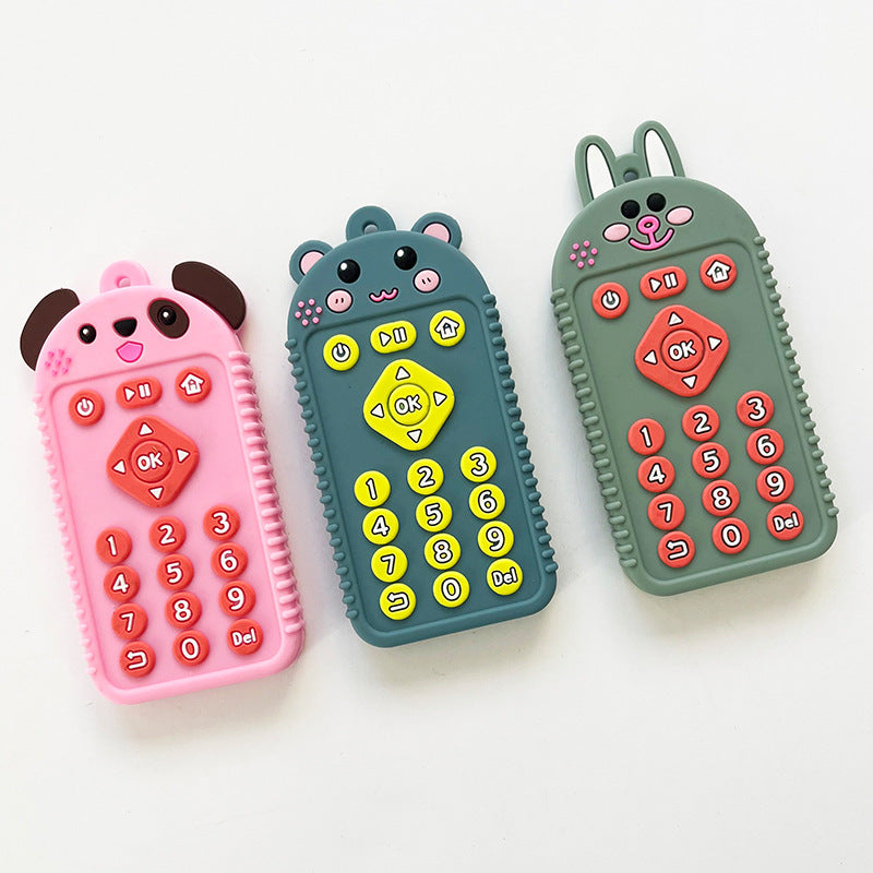 Animal Shape Silicone Teether Toy for Baby Puppy Rabbit Bear