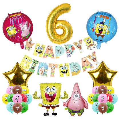 SpongeBob SquarePants Foil Balloon Set Birthday Party Decoration 2Set 8