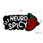 20pcs Silicone Focal Beads Chaotian Pepper with Printed Neuro Spicy Text 2