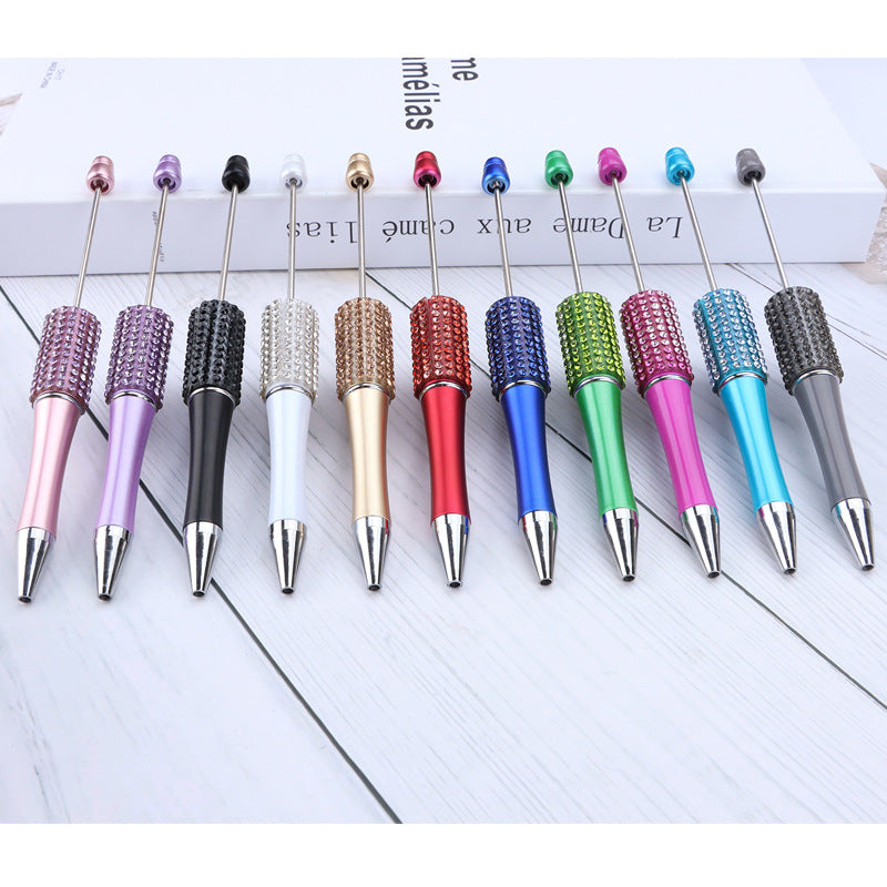 Rhinestones Colored Beadable Ballpoint Pens DIY Craft Supplies