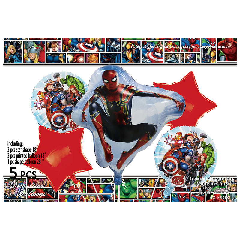 Cartoon Character Foil Balloon Set Kids Party Decoration 2 Sets 22