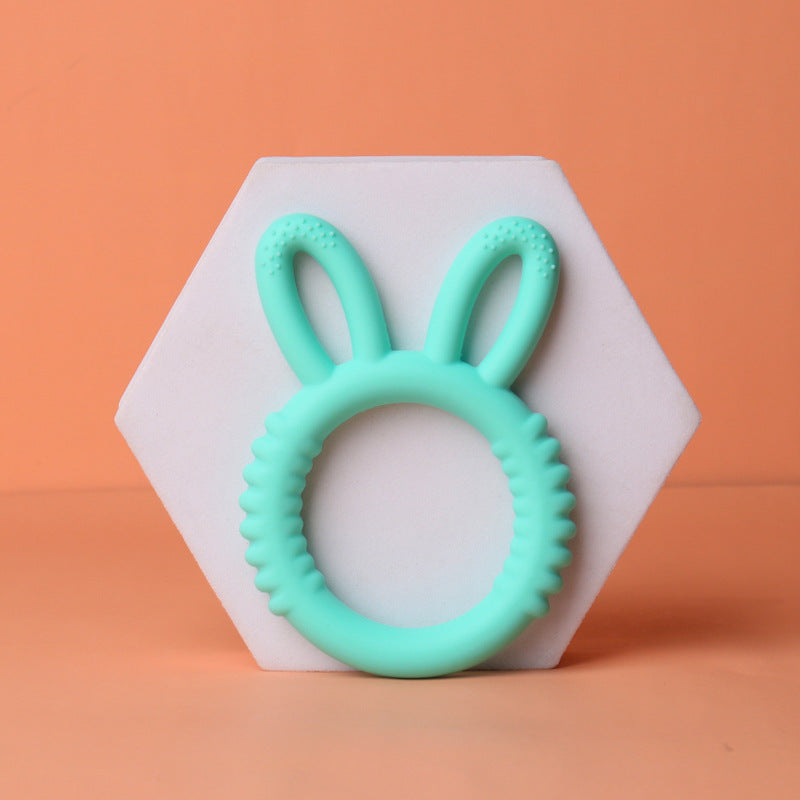 Silicone Baby Teether Rabbit Shape Sensory Chew Toy 9